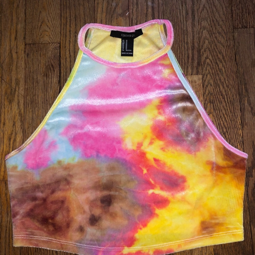 Velvet Cropped Muscle Tee